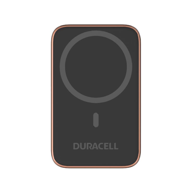 Φορτιστής Ανάγκης Duracell Magnetic MagSafe Micro 5 12W 5000mAh με Βραχίονα Στήριξης Μαύρο